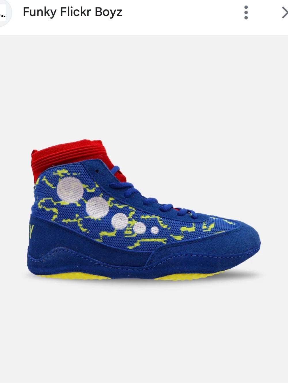 NEW Funky Flickr Boys Wrestling shoes- FBB Prelude Shockwave SOLDOUT